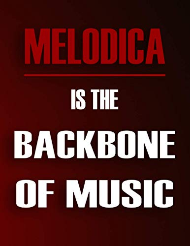 Melodica Is The Backbone Of Music: Blank Sheet Music Notebook For Melodica ,Manuscript Staff paper for Notes. Composition Notebook 13 Staves, 8.5 x 11, 110 pages.Gift For Melodica Students
