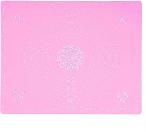 Kuchenunterlage Kuchenunterlage Kuchenunterlage Warme Backmatte Wiederverwendbare Kuchenrolle Pizza Kuchen(pink, 40 * 50cm)