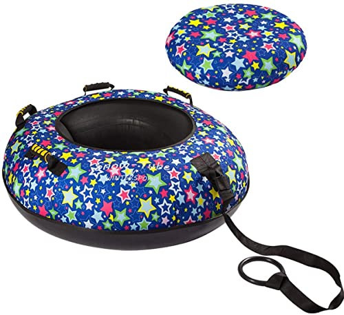 SkinStar Cross Profi Snow Tube Ø100cm Star Schlitten Bob Rodel Reifen Schneereifen Rutschreifen