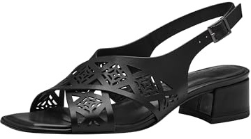 Tamaris Sandalo da donna 1-28252-42 con tacco, Nero, 38 EU