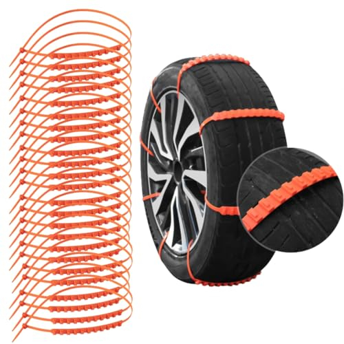 Auto Schneeketten,für Mercedes Benz EQA EQB EQC EQE EQS,Verstellbare Universal,Einmalige Verwendung,für Reifenbreite 165-275mm,20Pcs
