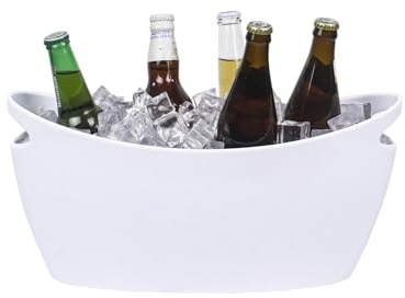 6L Ice Buckets for Party,Large Ice Bucket Drink Bucket with Handle Clear Acrylic Ice Bucket Champagne Bucket for Party Garden Bar Home