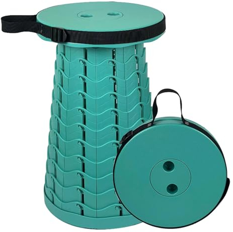 SPXTOM Höhenverstellbarer Campingsitz, Reisestuhl, Reisehocker, tragbarer, einziehbarer Campinghocker, leicht, for Outdoor-Angeln, Wandern, Grillen, max. 400 Pfund (Color : B)