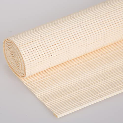 Rollos, Bambusrollos, Anti-UV-Rollos mit Haken, Innen/Außen, 50/90/110/130/150cm, Anpassbare Raffrollos, Holz-90x240cm/35.5x94.5in