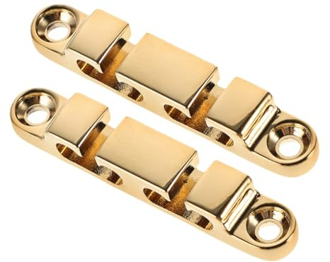 TOYANDONA 2stücke Bass Gitarre Saitenniederhalter mit Befestigungsschrauben Bass und Gitarre Ersatz Saitenhalter Saitige Instrumente Saitenfixierer für Bassgitarren Gitarren