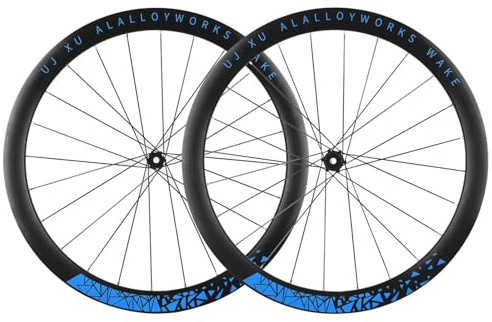 DHNCBGFZ 700C Rennrad-Radsatz Scheibenbremse Aluminiumlegierung Doppelwandige Felgen 45 Mm Gravel-Bike-Räder Steckachse 100 Mm/142 Mm 7-12-Gang Radsatz(Silver Drum)