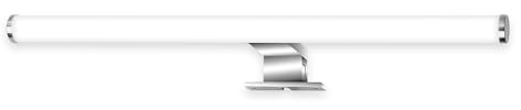 BRILONER - Lámpara LED para espejo de baño IP44 con protección contra salpicaduras, luz blanca neutra, lámpara de baño, iluminación para armarios, lámpara para espejo, 50 x 9,5 x 5 cm, cromada