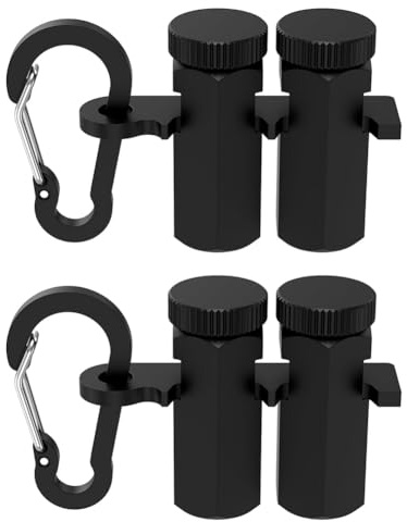 Ocnvlia 4 Pcs Tall Stair Gauges Framing Square with Holder and Carabiner, Stringer Layout Tool Framing Jig, Rafter Gauge Clamps