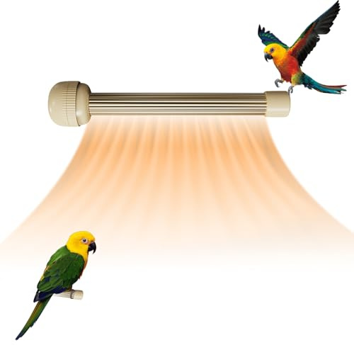 Lergas Vogelkäfig Heizung Wärmelampe für Vögel Elektrische Heizplatte Gleichmäßige Wärmequelle Sichere Käfig Heizung für Wellensittich Kanarien Hühnerstall (B)