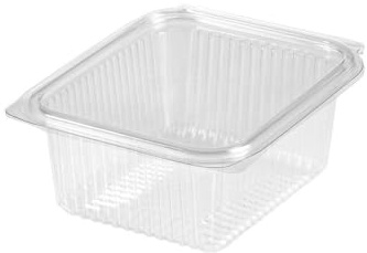 Generico set Vaschette per Alimenti con Coperchio attaccato Trasparenti in Pet VARIE MISURE Contenitori per Alimenti Riutilizzabili Chiusura ermetica (50 pz 102x95x55 mm 375 ml)