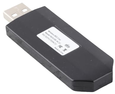 RASTKY Tarjeta de Red USB-AC11 Transmisor Receptor WiFi de Doble Banda AC600M Eficiente para Juegos en Línea Rápidos, Tarjeta de Red Inalámbrica USB Negra, para