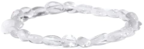 snxjaidszx oregelbundet pärlarmband grus natursten stretch armband för kvinnor män, 23cm, Sten Läder