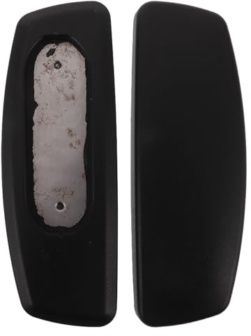 YARNOW Armlehnenpolster für Bürostühle 2 Stück-Pack Schwarz Pu Leder und Kunststoff Ergonomisch Universell Passend für Büro und Computerstuhl