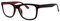 Eyekepper Occhiali da Lettura per Uomo e Donna con Cerniere a Molla Lenti Trasparenti Resistente Nero Rossa 0.50