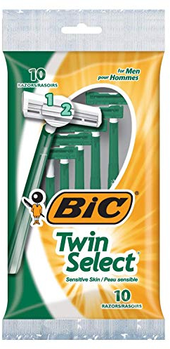 Bic Shaver Mens Twin Select Sensitive 10 Count (Pack of 2)