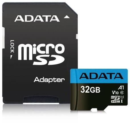 None ADATA 32GB Premier Micro SD Card with SD Adapter, UHS-I Class 10 with A1 App Performance
