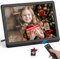 FamBrow Digital Photo Frame 10 inch with 32GB Card & Remote Control, Digital Picture Frame 1920x1080 Full IPS Display with Music/Video Player/Calendar/Alarm