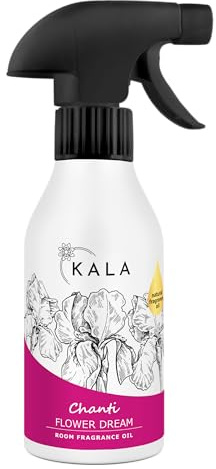 KALA - Lufterfrischer Duftölspray CHANTI, Raumspray mit Geruchsneutralisation, Raumduft Spray Hält bis zu 48h, Air Freshener mit Aktiv Neutralisator - Duft Blumentraum, 250ml