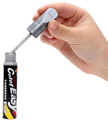 Auto Lackstift Glänzend Rot/Schwarz/Weiß/Silber, Lackstift 12ml Autolack Reparatur Mit 4 Optionalen Farben Für Autokratzer Reparatur