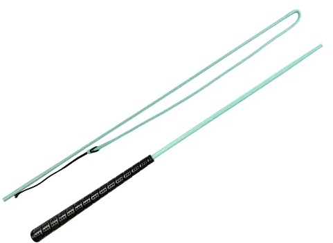 JA Horse JA0036 Touchiergerte Bogenpeitsche Gummigriff, Minze, 100 cm | Hochwertige Fahrpeitsche Bogenpeitsche für Kutschfahren & Bodenarbeit – Rutschfester Gummigriff für präzise Hilfengebung
