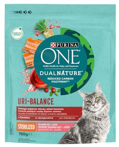Purina Katzenfutter Dual Nature Uri-Balance Sterilized Erwachsene Lachs 750 g