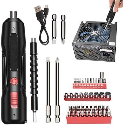 Electric Screwdriver Kit, Cordless Electric Screwdriver,Precision USB Charging Torque Screwdriver | High Torque Power Tools for Electronics Phone Camera Computer Port