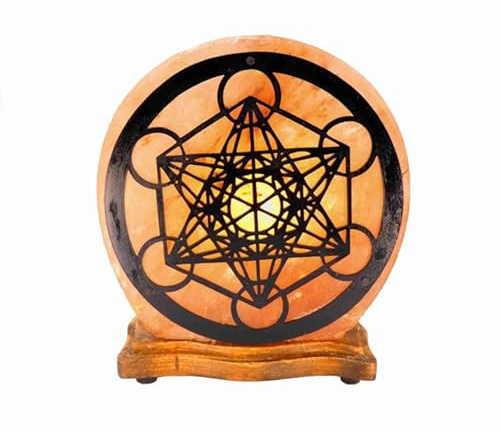 Generico LAMPADA DI SALE ROSA DELL' HIMALAYA CUBO DI METATRON'