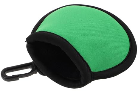 KOMBIUDA Neopren Golfball Schutzbeutel Mit Clip Wasserfester Golfball-Sleeve Für Unterwegs Inklusive Reinigungsfach Für Optimale Pflege Und Einfachen Transport