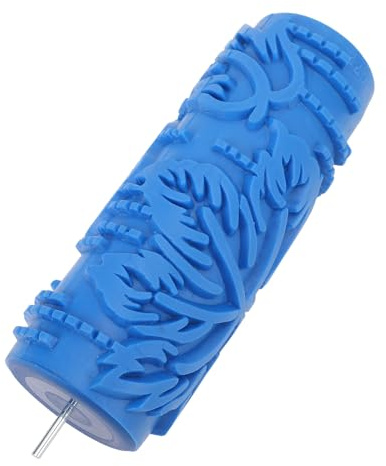 5in Patterned Roller, Decorative Texture Art Roller 5 Inch for Walls & Ceilings, Soft Embossing Rubber Roller for Clothes Blankets Curtains