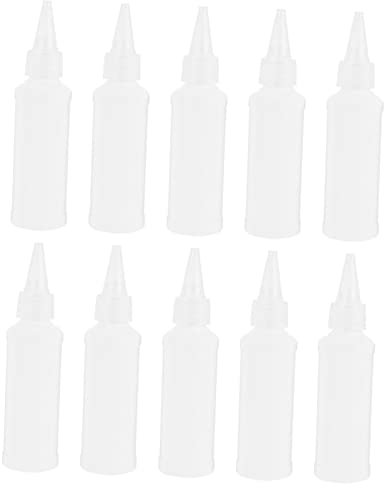 DRESSOOS 25pcs Hair Dye Squeeze Bottles 50ml Refillable Applicator Bottles for Hair Coloring and Styling, Salon and Home Use Precision Spout