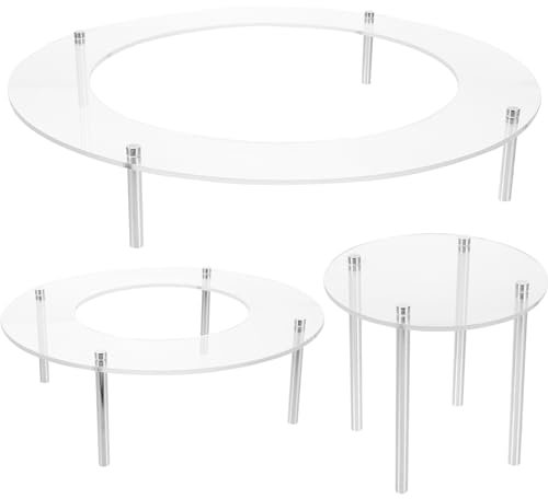 Alipis Supporto Per Torta Nuziale E Espositore - Alzata Per Cibo in Acrilico Per Buffet - Design Impilabile 1 Set