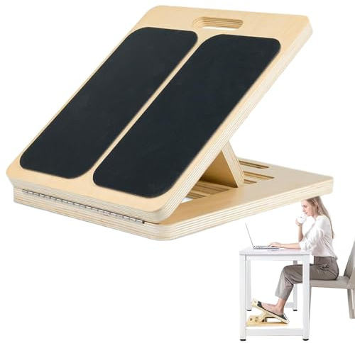 Schrägbrett - Wadendehner | Slant Board Für Kniebeugen | Wadenstrecke | Wadenstrecker | Wadendehner Aus Holz | Professionelles Wadentrainer | Verstellbare Neigungsbretter Und Wadenstrecker