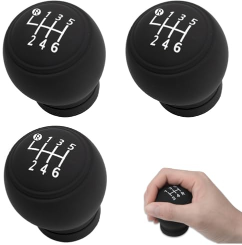 GXGM 3 Pezzi Copri pomello cambio auto 6 marce, copri cambio auto, pomello cambio 6 marce, destra/sinista elastico custodia antiscivolo universale cover impermeabile per automobile furgone camion quad