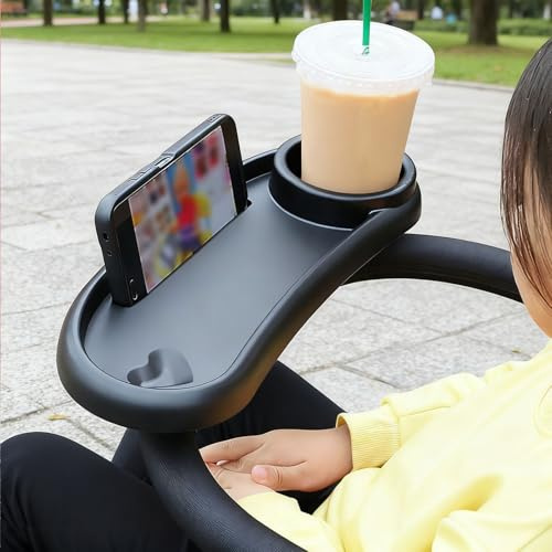 Baby Stroller Snack Tray with Cup Holder, 3 in 1 Universal Food Tray