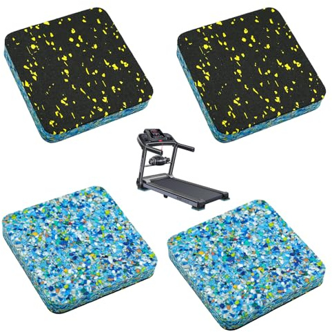 4 Stück Antivibrationsmatten für Waschmaschine, Laufband, Fitnessgeräte & Trockner, 10×10×1,5 cm Rutschfeste Stoßdämpfer aus Gummi, Schutz vor Vibrationen, Lärm & Bodenbeschädigungen