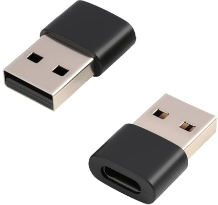 pawpoem 2 pcs Adapter USB C Auf USB, US-B C Adapter 10 Gbit/s, US B auf USB Typ C, Schnell Datenübertragung US B 3.2 Gen 2, kompatibel mit Laptop, Tablet, Hub, Ladegerät und mehr