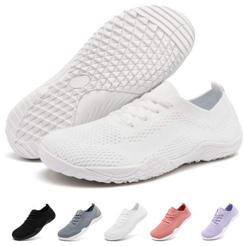 CMZSMM Basket Femme Barefoot Chaussure Sneakers Sport Tennis Running Basquette RandonnéE Marche Salle Confortable AntidéRapante Fitness LéGèRes Respirantes Casual Fashion