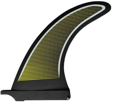 8 Zoll gelbe Fiberglas-Waben-Einzelflosse for Surf-Longboard