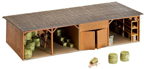 Faller 130523 - Heuballenlager mit Werkstatt, Braun