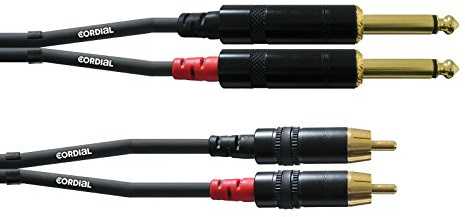 CORDIAL Kabel audio doppelt jack mono/Rca 3 m Kabel AUDIO Essentials Jack