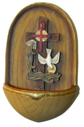 Weihwasserkessel heiliger Geist, Höhe 12cm