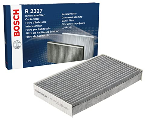 Bosch R2327 Activated Carbon Cabin Filter, Replacement Filter - Against Unpleasant Smells, Pollen and Dust for Cleaner Air Inside the Vehicle