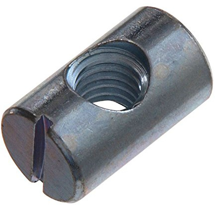 50 Stück M6 x 14 mm Bolzen Schlitzdübel Stuhl Kinderbett Schrank Fix Connect DIY Werkzeug Reparatur Inbuskopf