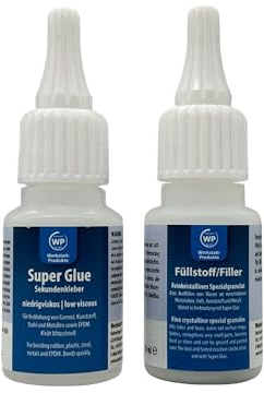 Klebe-Set Sekundenkleber 20g + Füllstoff 20g Die flüssige Schweißnaht WP