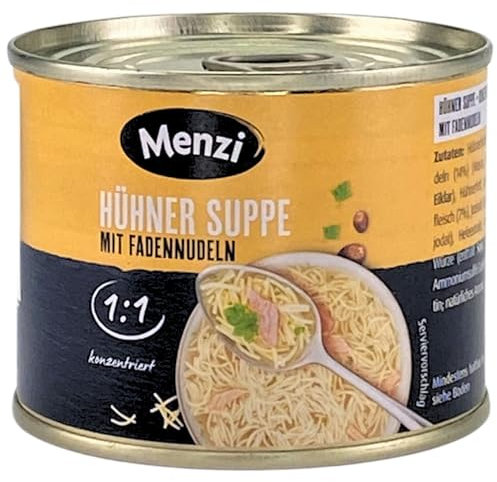 HÜHNERSUPPE mit Fadennudeln 1:1 von Menzi, 5x200ml