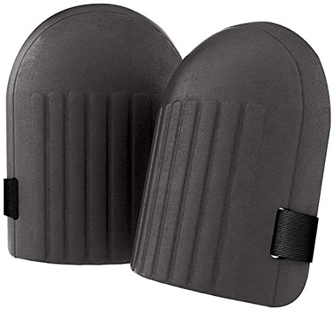 Kitchen-dream Knee Pads for Working Gardening Knee Caps with Waterproof EVA Foam Cushion Soft Inner Liner Easy Adjustable Straps for Knees Protectors for Sport Outdoor Work Builder 1Pair Black