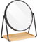 Navaris Miroir Cosmétique Rotatif - Miroir à Poser Double Face Grossissant x1 et x2 pour Maquillage avec Plateau Bijoux - Coiffeuse Salle de Bain