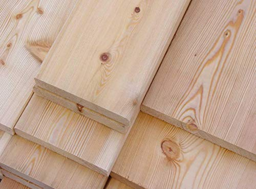 Glattkantbrett Lärche 20 x 142 mm Länge 180 cm Konstruktionsholz 4-seitig glatt