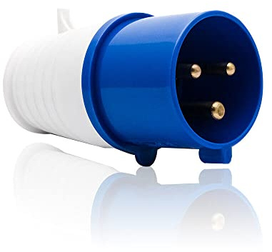 Fiche Industrielle CEE mâle 32A #023 3 Pôles IP44 220V-250V | Chantiers, compresseurs, véhicules frigorifiques, haute intensité, usage industriel, nylon résistant IP44