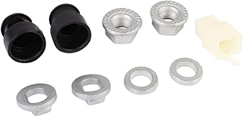 U/D Bike Hub Motor Nuts Front Rear Wheel Motor Axle Bolt Screw Cover with 12/14mm Shaft for Scooter Electric Bicycle Component (M12 Rear)